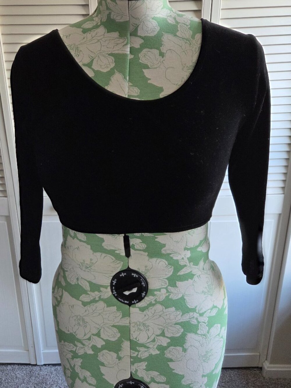 Black Velvet Crop Top